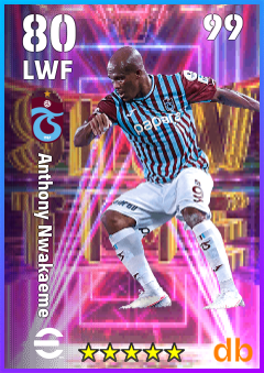 Anthony Nwakaeme — LWF, OVR 80, MAX 99