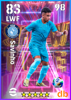 Savinho — LWF, OVR 83, MAX 98
