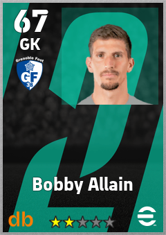 Bobby Allain — GK, OVR 67, MAX 67