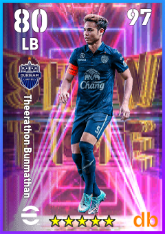 Theerathon Bunmathan — LB, OVR 80, MAX 97
