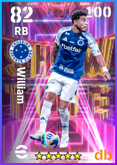William eFootball player card