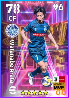 Watanabe Arata — CF, OVR 78, MAX 96