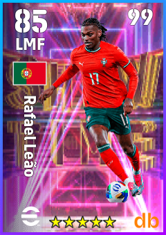 Rafael Leão — LMF, OVR 85, MAX 99