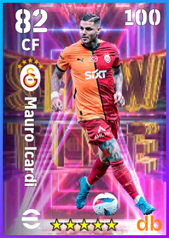 Mauro Icardi — CF, OVR 82, MAX 100