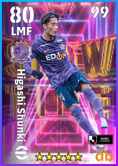Higashi Shunki — LMF, OVR 80, MAX 99
