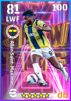 Allan Saint-Maximin — LWF, OVR 81, MAX 100
