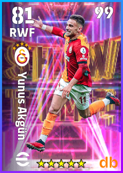 Yunus Akgün — RWF, OVR 81, MAX 99