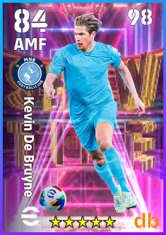 Kevin De Bruyne — AMF, OVR 84, MAX 98