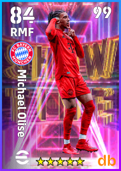 Michael Olise — RMF, OVR 84, MAX 99