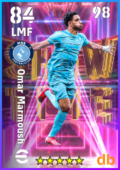 Omar Marmoush — LMF, OVR 84, MAX 98