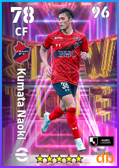 Kumata Naoki — CF, OVR 78, MAX 96
