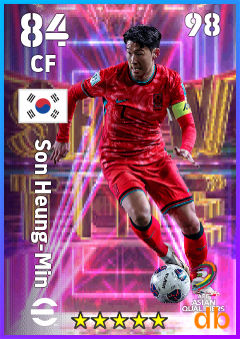 Son Heung-Min — CF, OVR 84, MAX 98