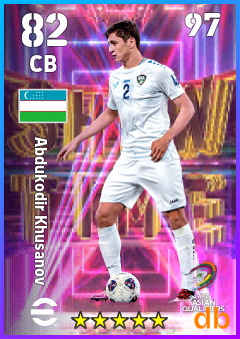 Abdukodir Khusanov — CB, OVR 82, MAX 97
