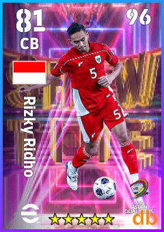 Rizky Ridho — CB, OVR 81, MAX 96