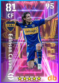Edinson Cavani — CF, OVR 81, MAX 95