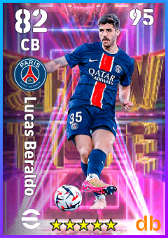 Lucas Beraldo — CB, OVR 82, MAX 95