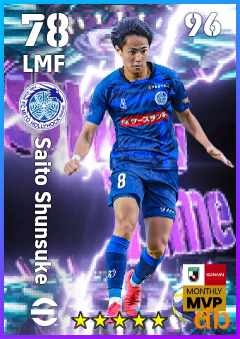 Saito Shunsuke — LMF, OVR 78, MAX 96