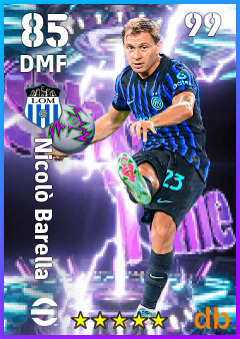 Nicolò Barella — DMF, OVR 85, MAX 99