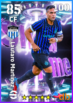 Lautaro Martínez — CF, OVR 85, MAX 100