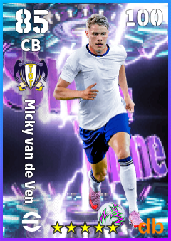 Micky van de Ven — CB, OVR 85, MAX 100
