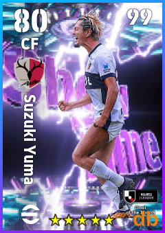 Suzuki Yuma — CF, OVR 80, MAX 99