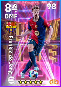 Frenkie de Jong — DMF, OVR 84, MAX 98