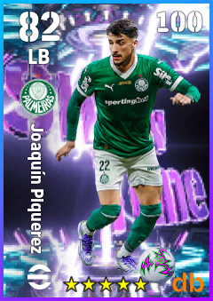 Joaquín Piquerez — LB, OVR 82, MAX 100