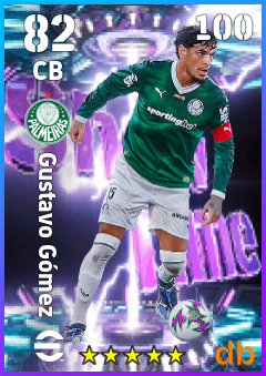 Gustavo Gómez — CB, OVR 82, MAX 100