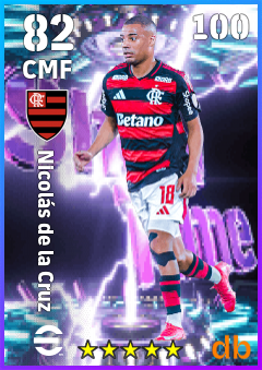 Nicolás de la Cruz — CMF, OVR 82, MAX 100