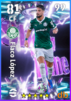 Flaco López — CF, OVR 81, MAX 99