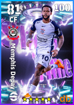 Memphis Depay — CF, OVR 81, MAX 100