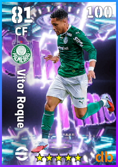 Vitor Roque — CF, OVR 81, MAX 100