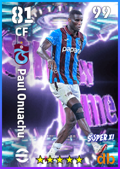 Paul Onuachu — CF, OVR 81, MAX 99