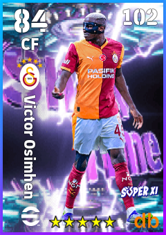Victor Osimhen — CF, OVR 84, MAX 102