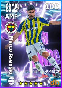 Marco Asensio — AMF, OVR 82, MAX 100