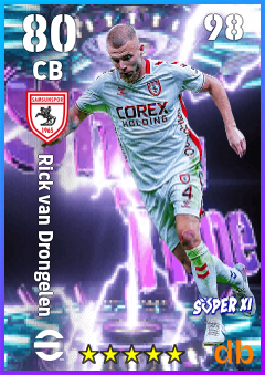 Rick van Drongelen — CB, OVR 80, MAX 98