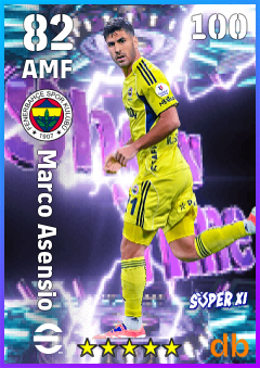 Marco Asensio — AMF, OVR 82, MAX 100