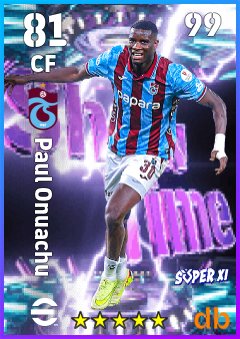 Paul Onuachu — CF, OVR 81, MAX 99