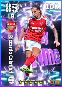 Riccardo Calafiori — LB, OVR 85, MAX 100