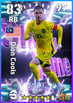 Dion Cools eFootball player card