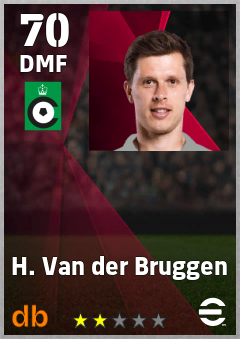 H. Van der Bruggen — DMF, OVR 70, MAX 70