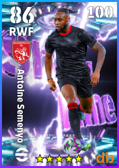 Antoine Semenyo — RWF, OVR 86, MAX 100