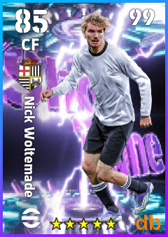 Nick Woltemade — CF, OVR 85, MAX 99
