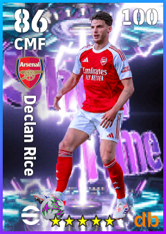 Declan Rice eFootball player card