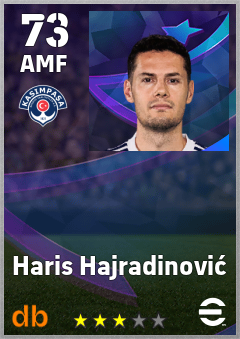 Haris Hajradinović eFootball player card