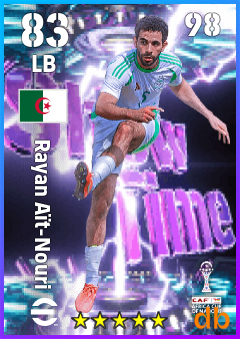 Rayan Aït-Nouri — LB, OVR 83, MAX 98