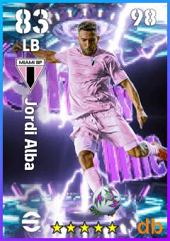Jordi Alba — LB, OVR 83, MAX 98