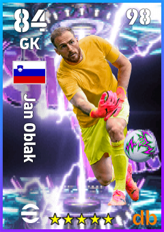 Jan Oblak — GK, OVR 84, MAX 98
