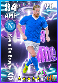 Kevin De Bruyne — AMF, OVR 84, MAX 98