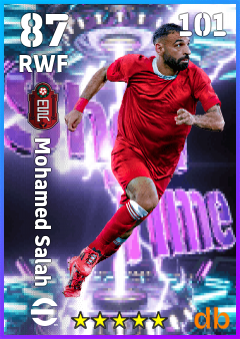 Mohamed Salah — RWF, OVR 87, MAX 101